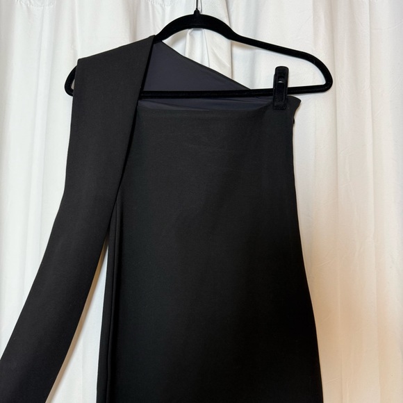 Alieva Dasha One Shoulder Black Bodycon Dress Asymmetrical Small - Picture 8 of 12